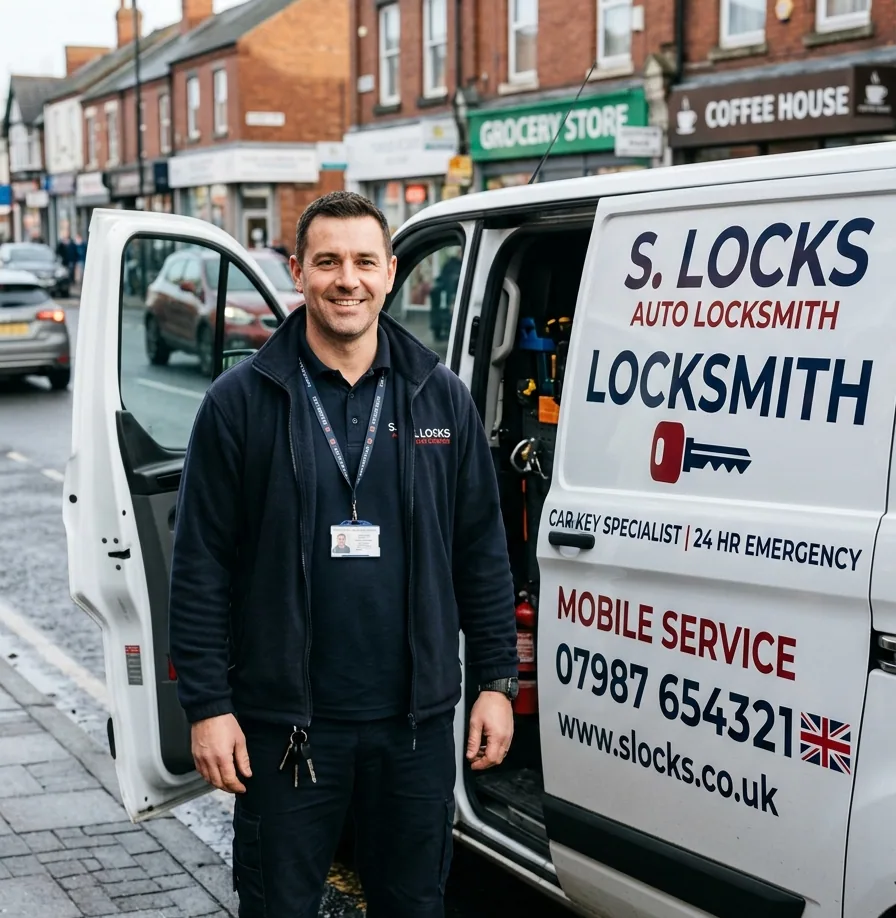 Rob Tennant beside his van