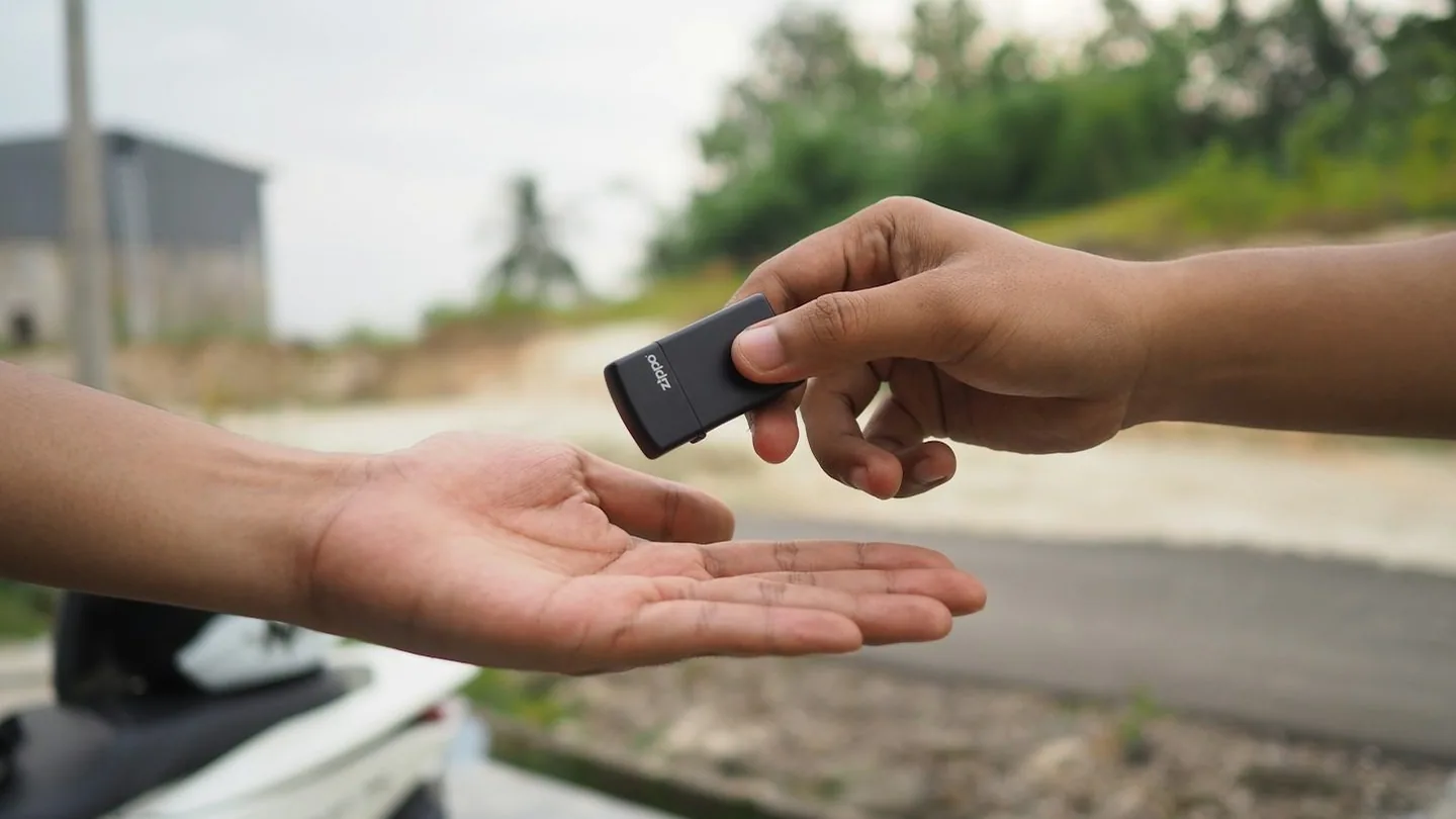 a key being handed over