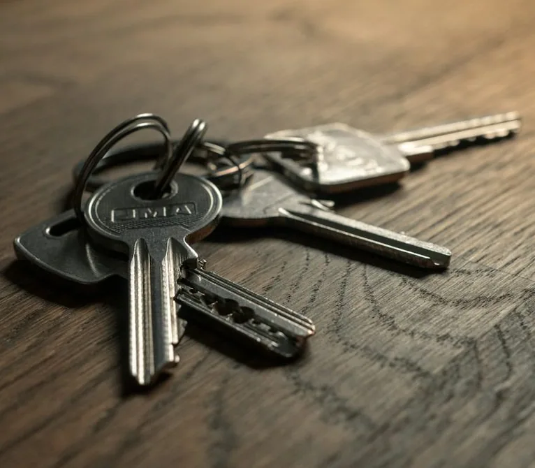 spare keys on a workbench